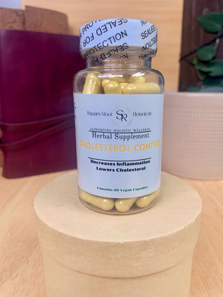 SquareRoot All Natural Cholesterol Lowering Capsules 60Ct