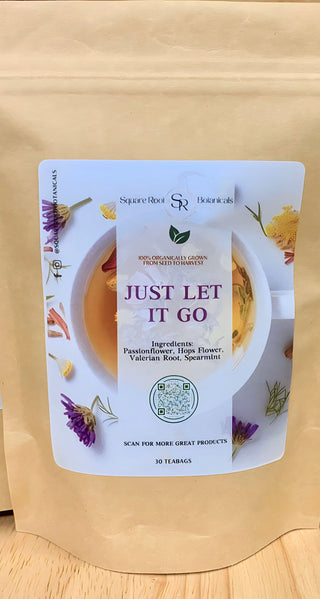 SquareRoot Botanicals Just Let it Go Anxiety Relief 30 Tea Bags