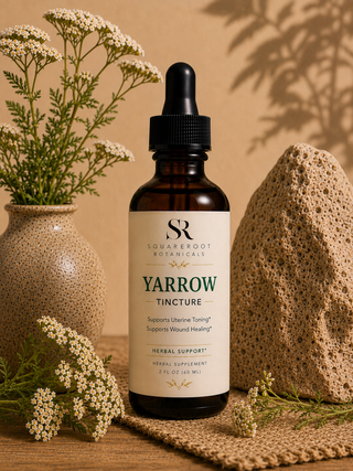 All Natural Yarrow Flower Herbal Tincture