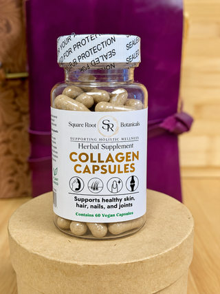 COLLAGEN CAPSULES 60CT

Supports Skin, Hair & Nails, 5 Collagen Types I II III V & X, Grass-Fed Non-GMO Collagen