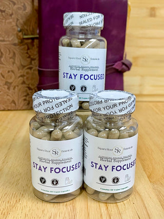 All Natural Stay Focused Herbal Vegan Capsules