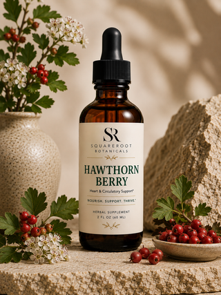 All Natural Hawthorn Berry Herbal Tincture 2oz