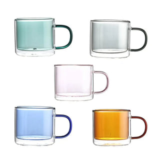 Heat Resistant Double Wall Glass Tea Cup