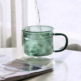 Heat Resistant Double Wall Glass Tea Cup